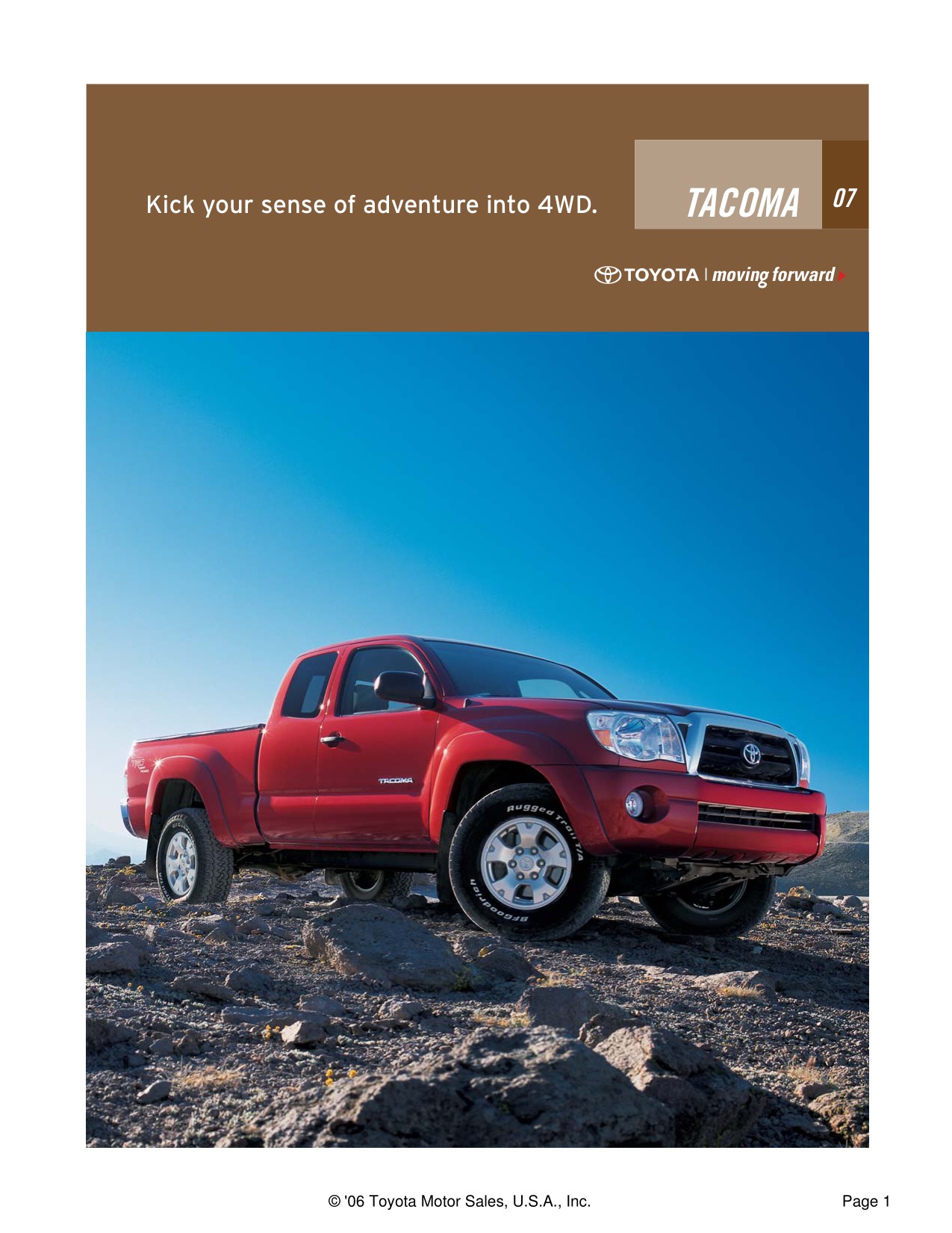 2007 Toyota Tacoma 4x4 Brochure